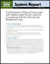 APA System Report 405: Fire Protection of Floors Constructed with Prefabricated Wood I-Joists...
