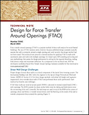 Technical Note: Design for Force Transfer Around Openings, Form T555