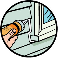 Window caulking