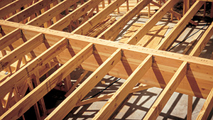 Glulam floor beam