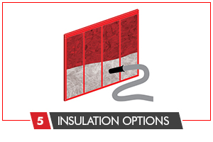Sheathing as a base for high density wall insulation