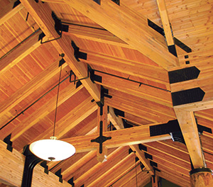 Glulam in lodge