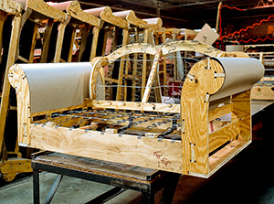 Industrial use of plywood