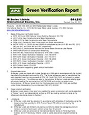 Green Verification Reports