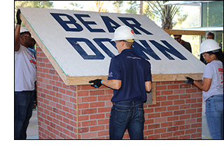 The University of Arizona's "Bear Down" structure