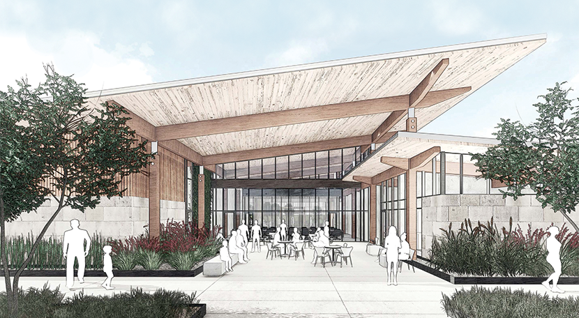 Rendering of First United Bank branch