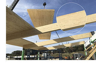 Southern yellow pine engineered wood was used in the manufacture