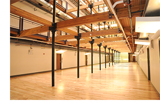 Finished interior at Appleton Mills